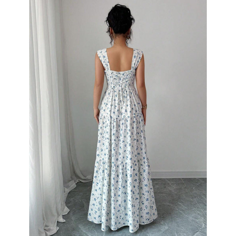 Ebay european and american cross-border foreign trade women's dress mid-length skirt