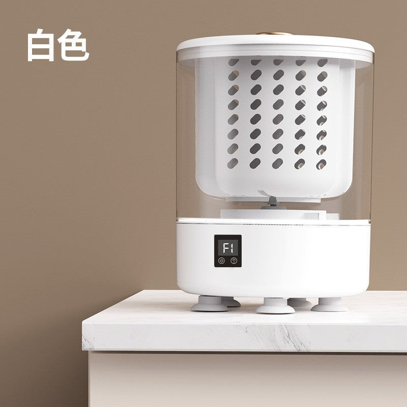 fully automatic small washing machine 4l foldable rental house portable small mini intimates pants cleaning machine