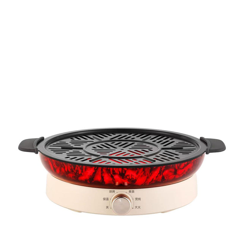 Electric ceramic stove for tea brewing, multifunctional tea maker, outdoor camping tea stove, rotary knob electric tea stove, home tea set