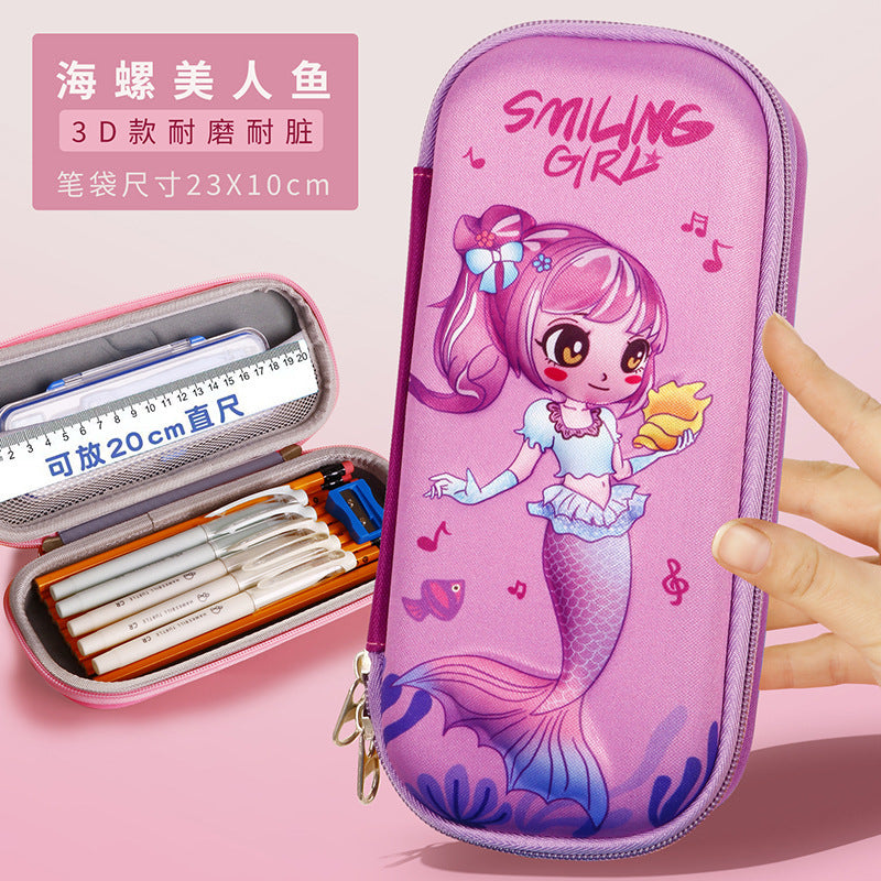 New 3D three-dimensional multi-functional stationery box, children's day gift for primary school students, cartoon large-capacity pencil case creativity