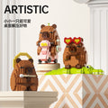 Compatible with lego children's educational toys capybara building blocks assemble toys cartoon dolls boys and girls ornaments