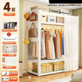 Open wardrobe clothes hanger warehouse shelf wardrobe for home bedroom cloakroom wardrobe adjustable bedroom steel heavy
