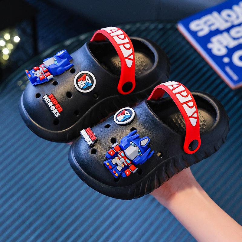 Kids' clogs: summer indoor anti-slip cartoon sandals for girls and boys (toddler to big kid sizes) - perfect for indoor use, outdoor wear, and beach days