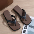 Manufacturer's new thick-soled wedge flip-flops for women, summer retro high-end outwear slippers, beach vacation flip-flops, wholesale