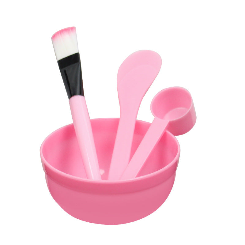 Individually packaged mask tools set: mask bowl (4-piece set), mask brush, plastic spoon, mixing spatula, spa tool set