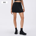 High-waisted, anti-exposure yoga skirt, faux two-piece breathable tennis skirt, solid color versatile sports skort for women, summer d26090