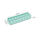 14-compartment heart-shaped ice cube tray - green