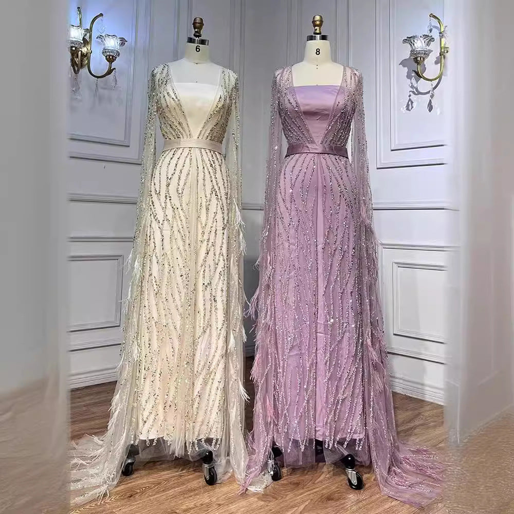 fashionelegantsexy long dress evening dress socialite aura host performance banquet dress sexy long dress
