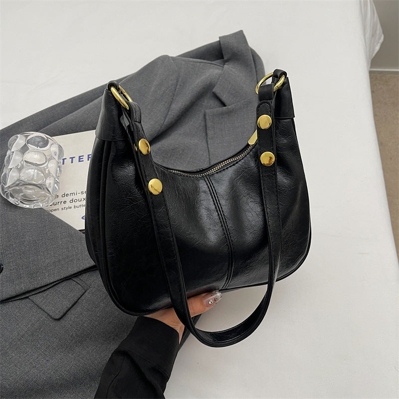 new arrivaleasiest for match armpit bag women's retro texture trendyniche style shoulder bag fashioneasiest for match crossbody bag