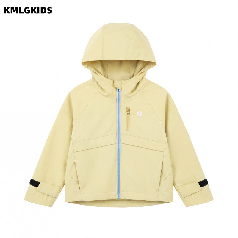 【factory wholesale】girls' outdoor windproof jacket - new autumn collection, kids' hooded outerwear for toddlers and young children - wholesale