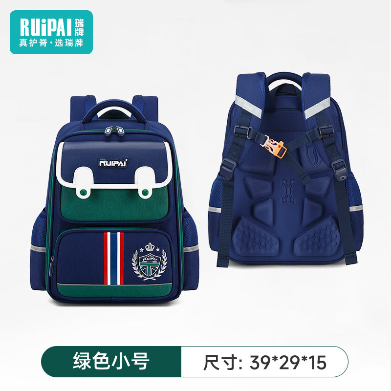 Rui brand primary school schoolbags for grades 3 to 6, lightweight and large-capacity water-proof boys and girls children's backpacks wholesale