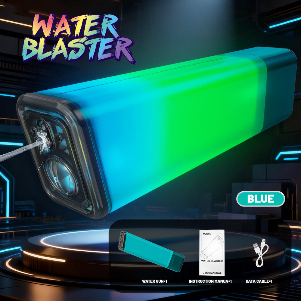 new trendy colorful electric water gun toy with cool lights and sound effects, extra large capacity pulse water gun