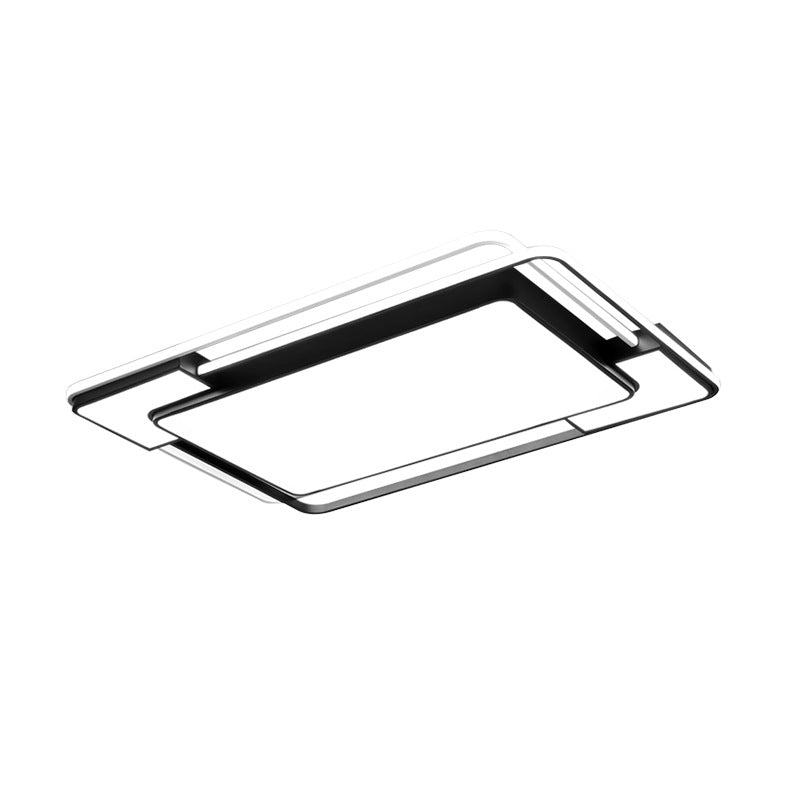 Three-dimensional black geometric living room hall main light whole house package designer led bedroom advanced ceiling light