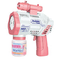 Tiktok viral 12-hole neptune bubble machine - fully automatic gatling bubble gun - handheld bubble blower for kids
