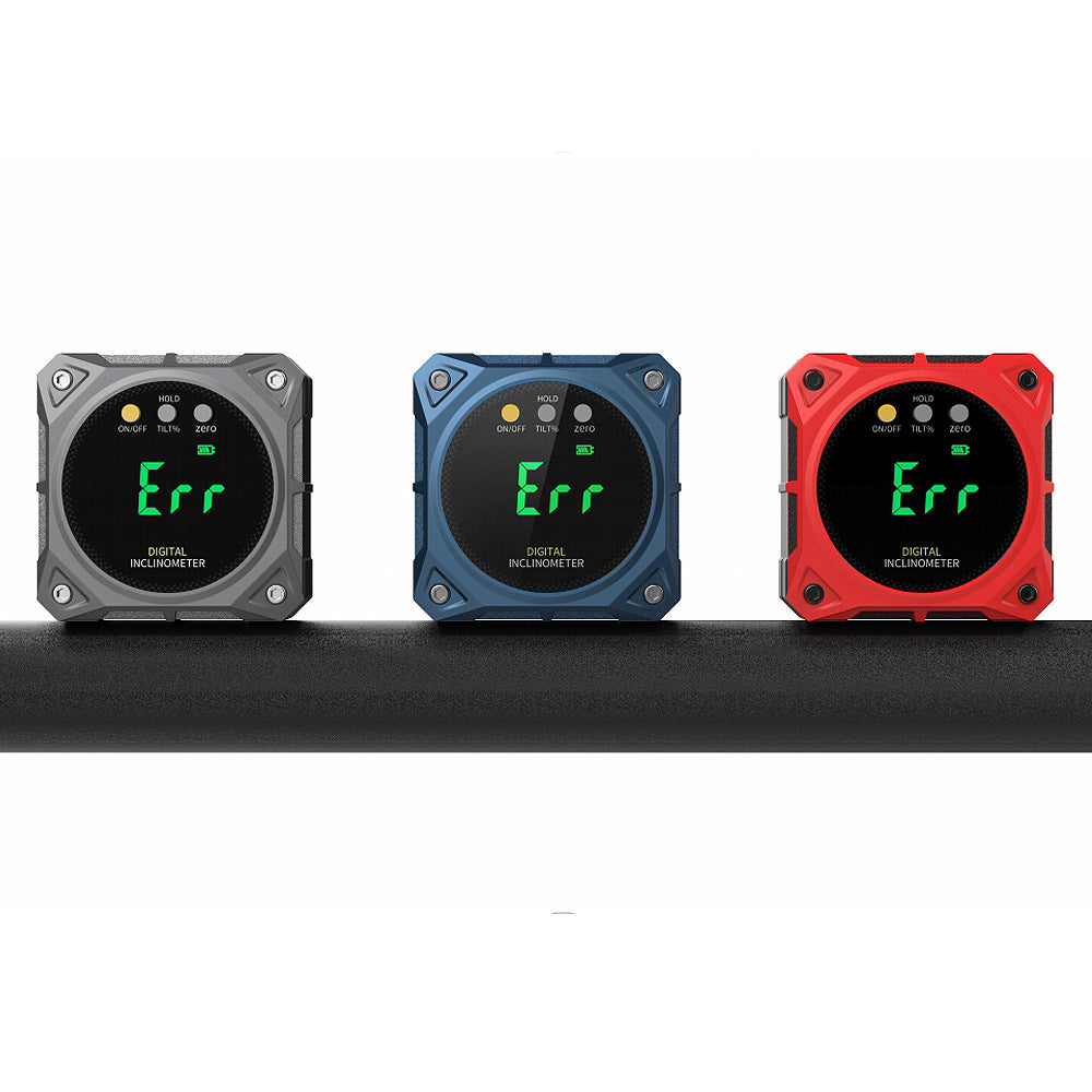 High-precision digital display inclinometer box Electronic angle ruler Angle meter Slope measuring instrument with laser level