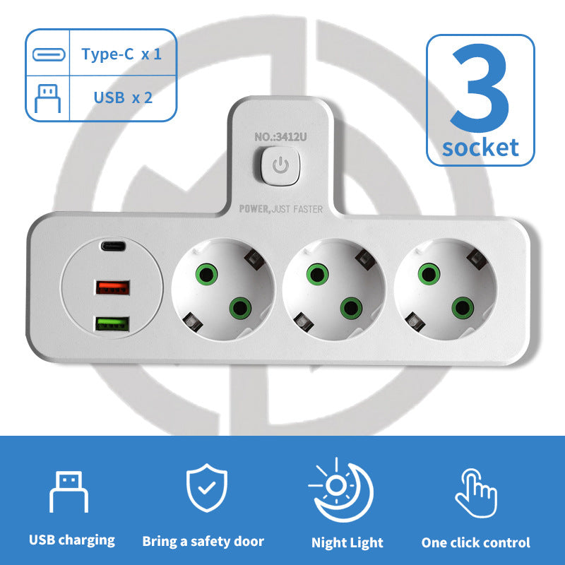 German standard socket power strip, european standard converter plug, russian, european, korean, thai, bali, indonesian
