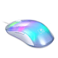 Xinmeng m368 ice crystal gaming mouse transparent rgb luminous 6d computer macro programming gaming office mouse