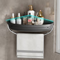 No-drill wall-mounted shelf - bathroom vanity organizer, light luxury storage for washbasin and sink