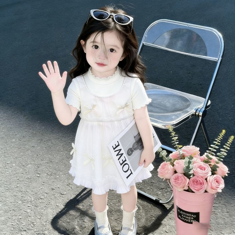 Girls' sweet summer dress - new summer collection, stylish baby dress,  kids' princess tulle dress, hot seller