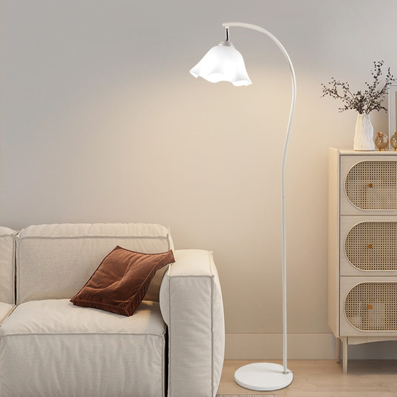 Cream style floor lamp modern casual creative flower bedroom bedside living room sofa next to popular floor standing floor lamp