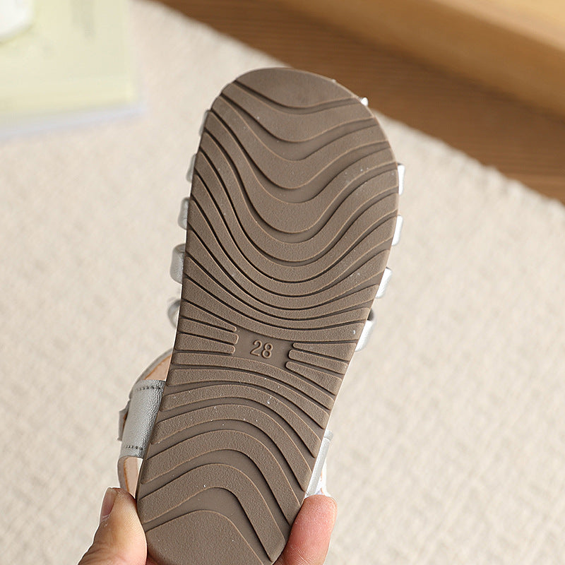 Baotou sandals girl outwear woven vancahao summernew arrival student soft bottom plaideasiest for match fresh shoes sandals