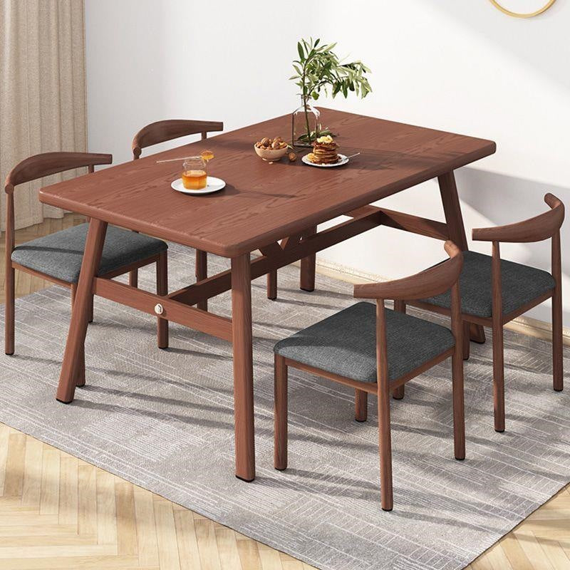 Dining table small apartment for home modern casual dining table and chairs commercial fast food restaurant table and chair combination dining table rectangular table