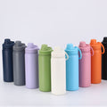Wholesale cross-border 304 stainless steel insulated tumblers: solid color outdoor space flask, high-value, large capacity insulated cup - customization available