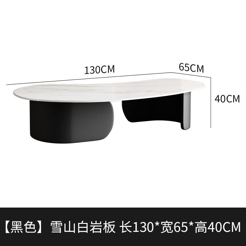 Italian slate coffee table black cashew shaped modern living room for home creative small apartment coffee table italian normcore
