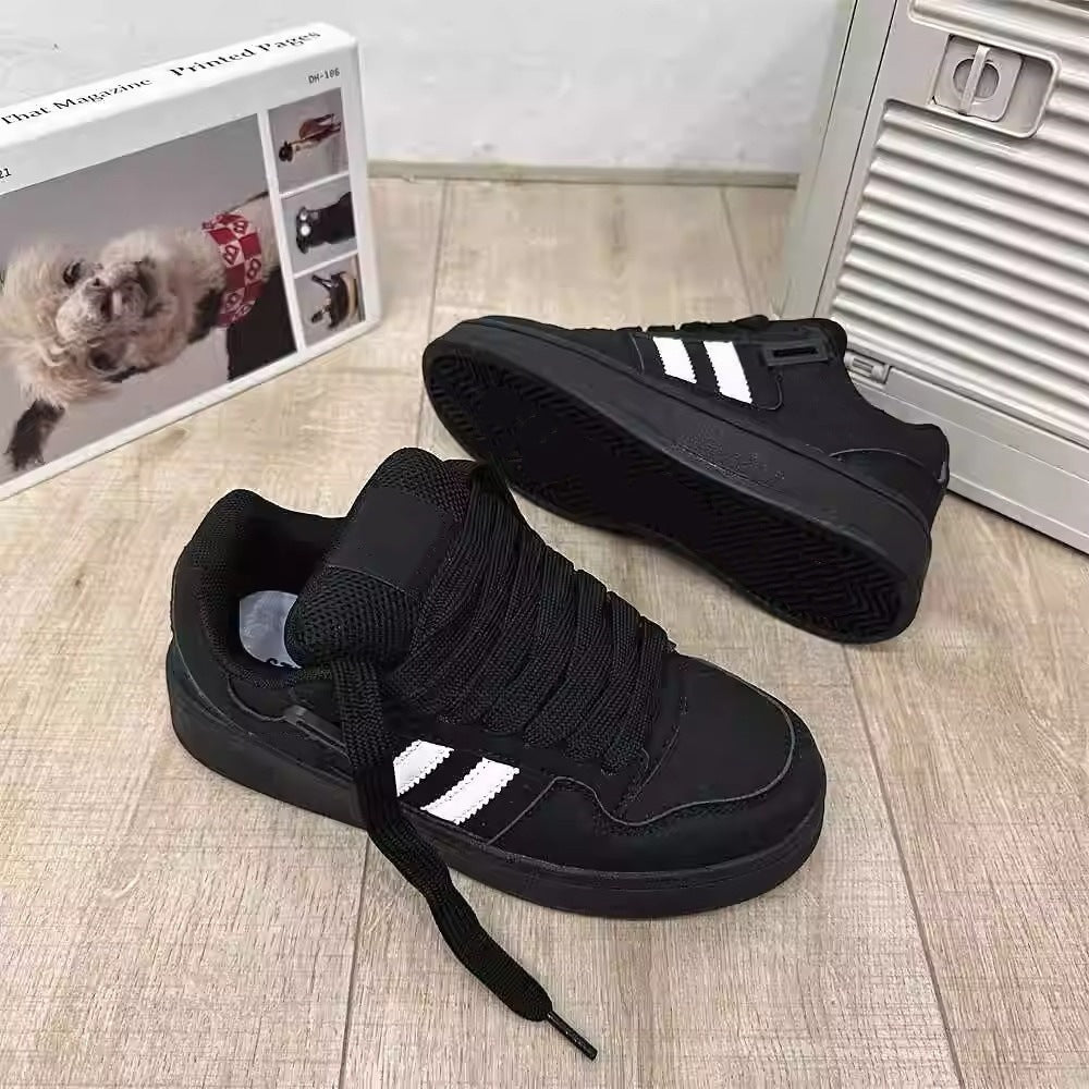 Hong kong style sneakers women's shoes ins trend 2026 spring and summer new arrivalniche styleeasiest for match sports casualcouple bread shoes