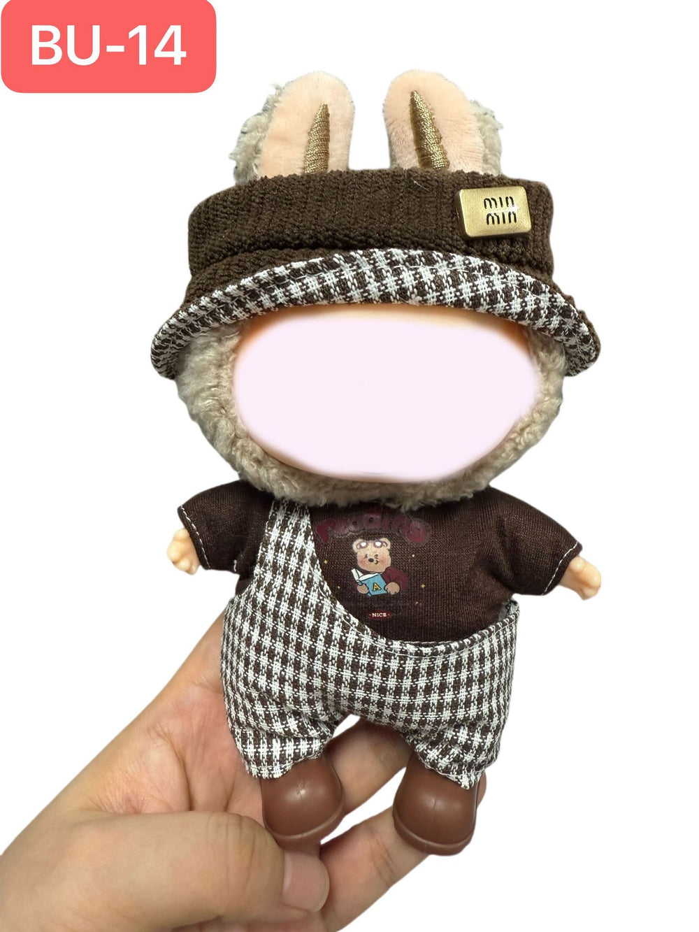 Only clothes best selling labubu baby clothes collection 17cm doll creative outfit suit vinyl doll clothes accessories