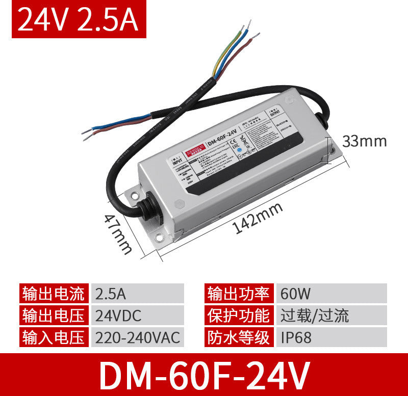 COB light strip underwater soaking water solid silicone fish tank 24v underwater fish pond outdoor ip68 self-adhesive low voltage light strip