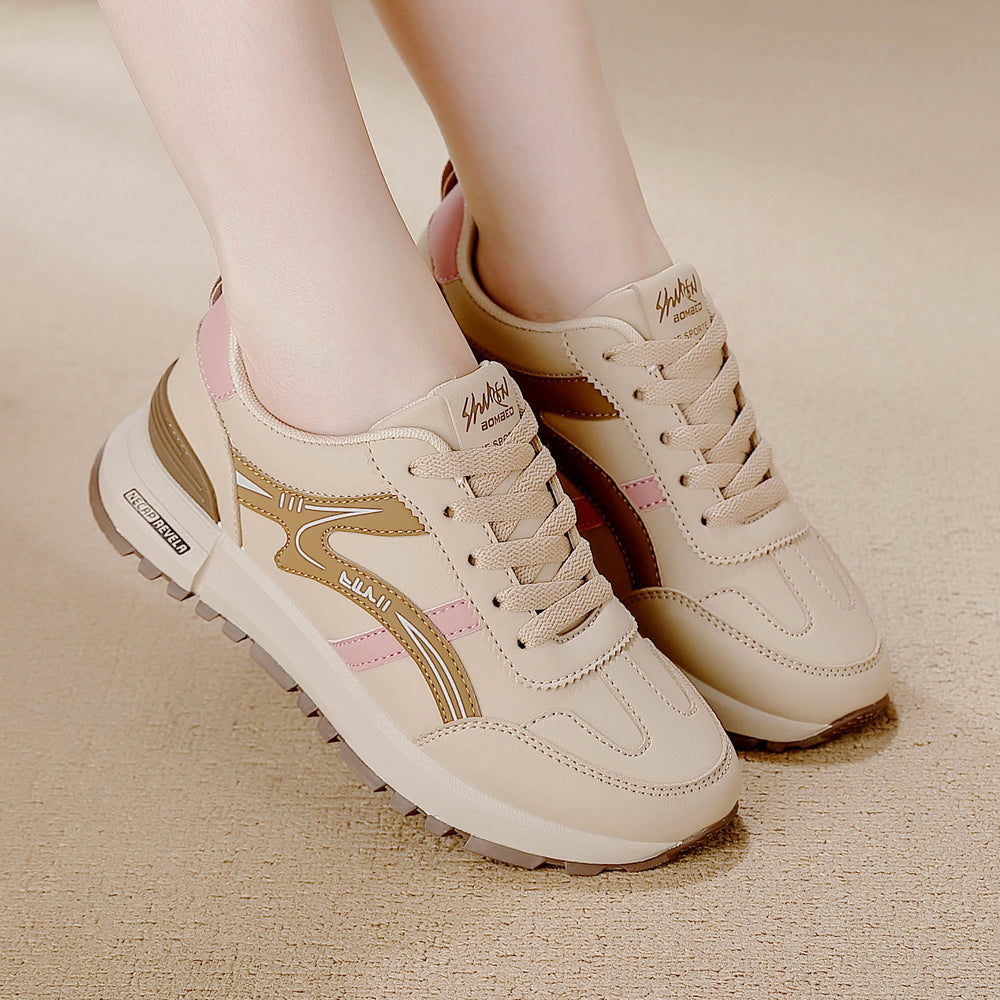 plus size leather sneakers women's running shoes spring 2025 new arrivalfashioncasualeasiest for match dad flats women