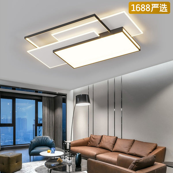 [Strict selection] Simple modern minimalist 2025 new rectangular Guangdong Zhongshan ceiling whole house lighting combination