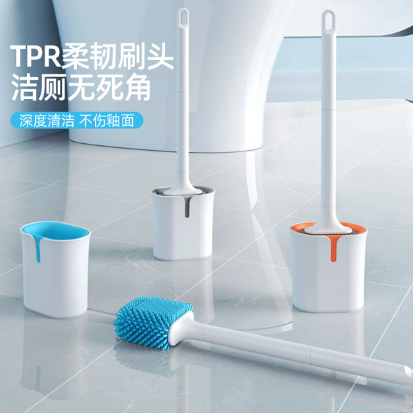No punching toilet brush wholesale no dead ends household toilet brush wall hanging toilet toilet brush cleaning silicone set