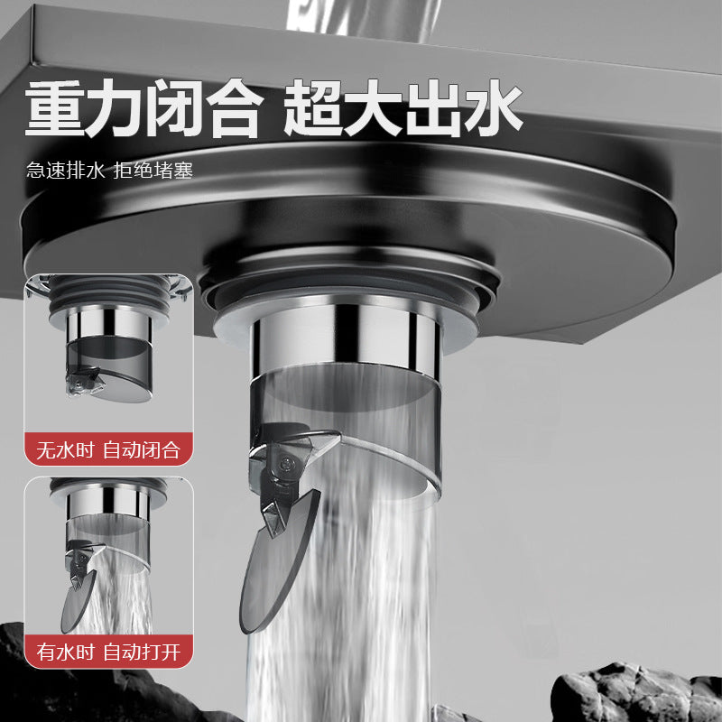 Stainless steel deodorant floor drain inner core bathroom sewer pipe anti-deodorant artifact sealing cover insect-proof deodorant filter