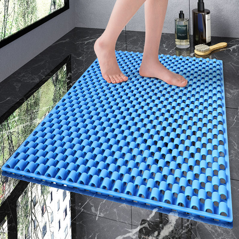 Solid color bathroom toilet waterproof and non-slip floor mat toilet shower room bath room anti-drop mat household massage foot pad