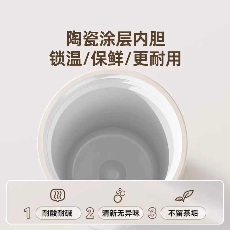 316 coffee tumbler lily of the valley thermal and cold cup for girls, good-looking straw, car double drinking cup, gift cup