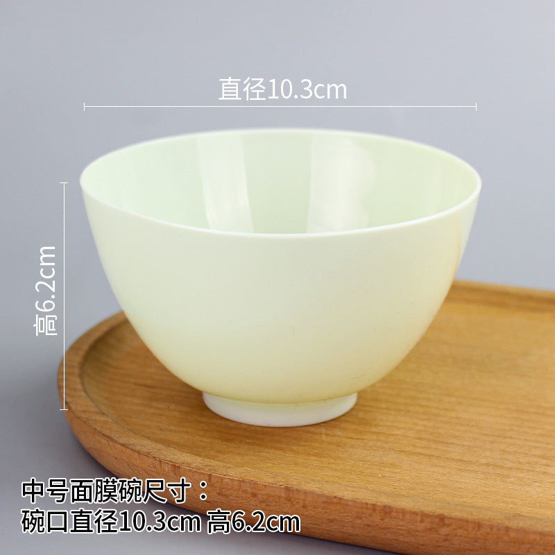 Beauty bowl spa mask mixing tool plastic mask bowl wholesale set - flat rim bowl