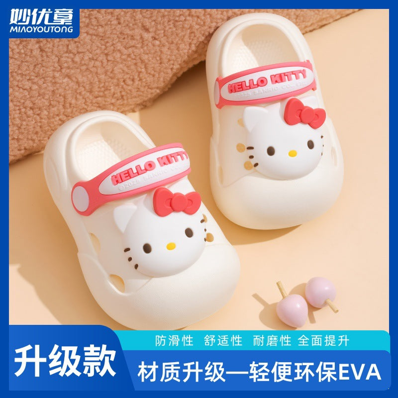 Baby slippers girl clogs summer toddler indoor bath kids sandals and slippers fashionable outwear beach non-slip