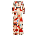 Amazon  plus size women's floral swing dress - new arrival, cinched waist, lace trim, elegant dress