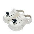 Crocs women's 2024new arrival soft bottom creative stylish two-wear casual toe cap with light hole slippers for women