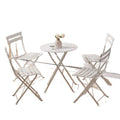 Balcony tea table and chair suitfoldable outdoor courtyard garden open-air casualpopular milk tea shop exterior new table and chairs