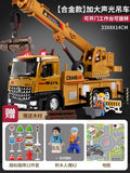 Large crane toy construction vehicle model ornament boy crane children's simulation alloy with sound and light gift wholesale
