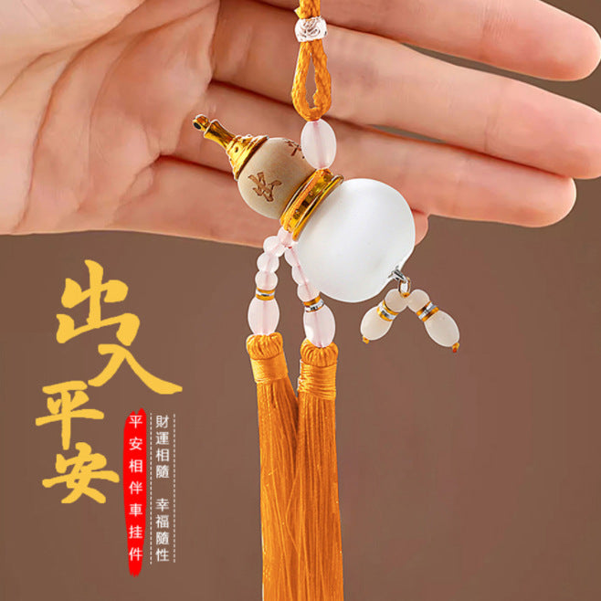 Car pendant empty bottle gourd hanging ornaments car rearview mirror car decoration double ears empty bottle pendant street stall
