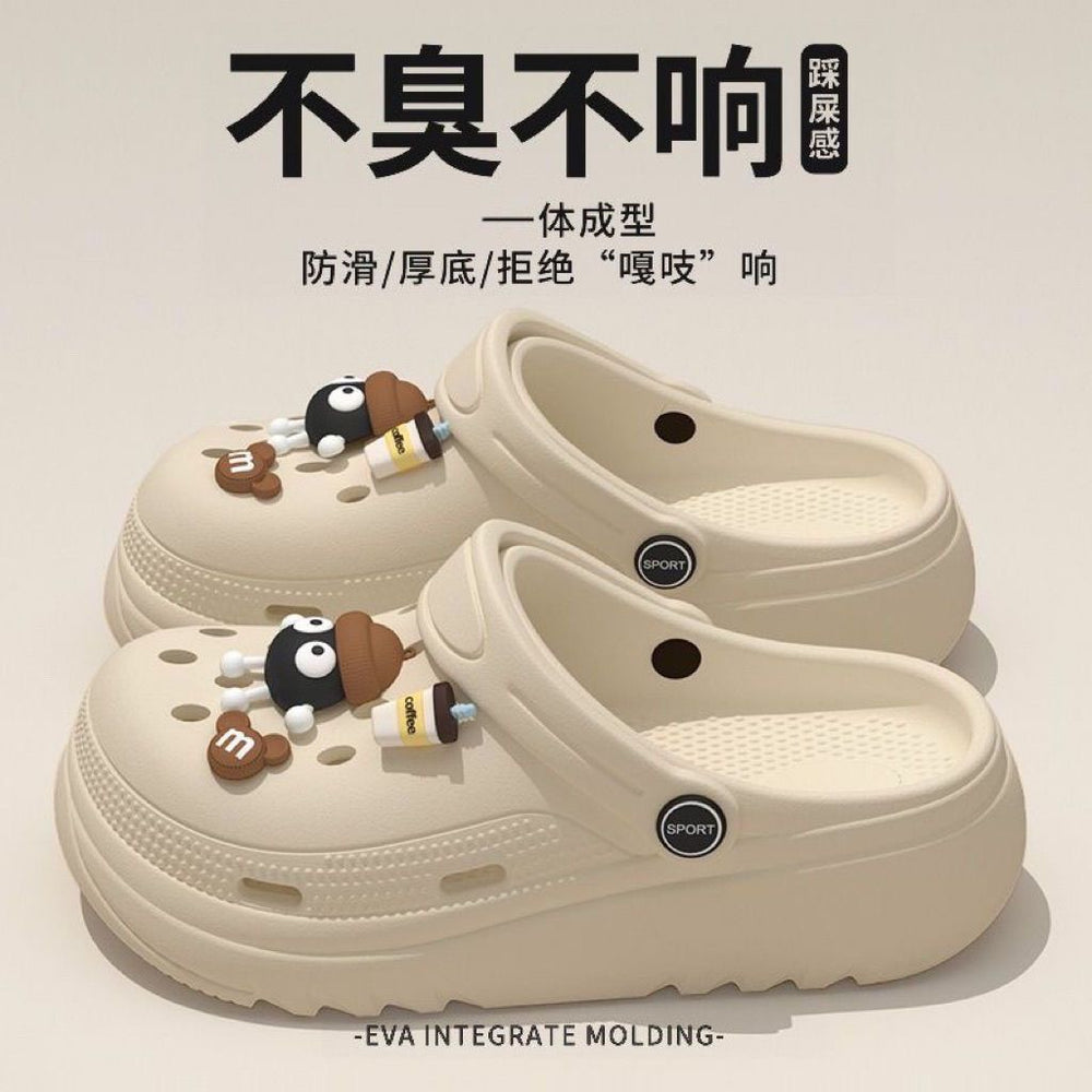 New arrival crocs women's summer 2025 new arrival shit-stepping outwear nurse thick solenon-slip toe cap sandals and slippers for women