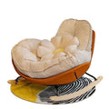 Lazy sofa eggshell scandinavian style bedroom casual single sofa can lie down and sleep new arrival metal penguin rocking chair