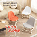 For homemovable backrest small chair pulley stool universal wheel small stool kids plastic backrest chair with wheels