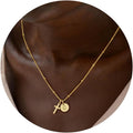 Amazon's new stainless steel 18k women's cross round 26 letter anklet stacked fashion cross anklet