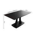 Customizable italian minimalist rectangular extendable dining table - light luxury, high-end, perfect for small apartments and living rooms