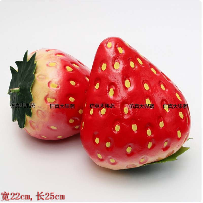 Simulation fruit fake vegetable food model photography dancing props living room decoration pendant simulation extra large strawberry